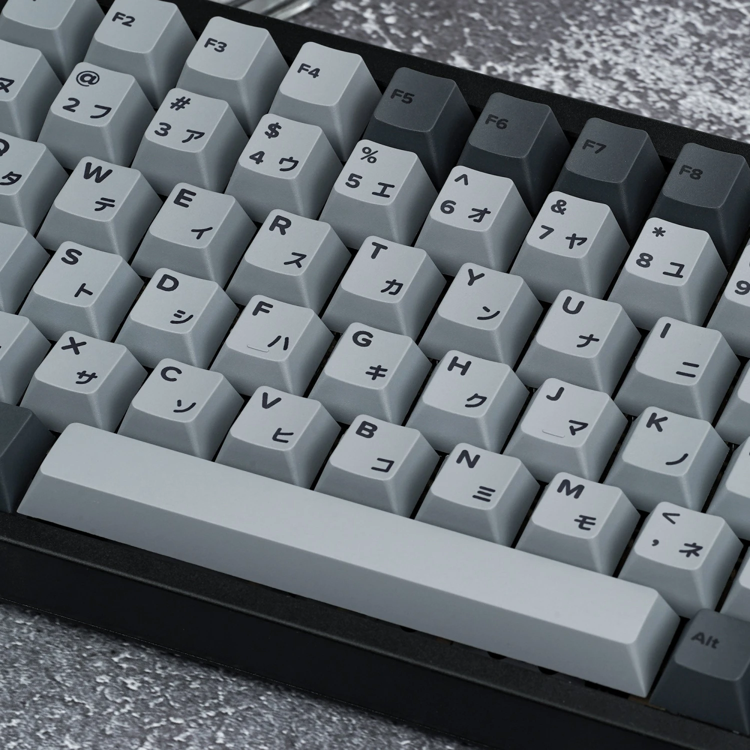 KBDfans Custom Keyboard Cherry Profile CEMENT GREY Japanese PBT DYE-SUB KEYCAPS SET 11 KBDfans Custom Keyboard Cherry Profile CEMENT GREY Japanese PBT DYE-SUB KEYCAPS SET - Image 11