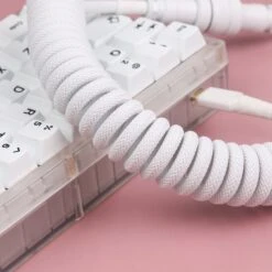 KBDfans Custom Keyboard KBDfans White HANDMADE CUSTOM MECHANICAL KEYBOARD USB-C CABLE -TechCore Sales Store 14 7e7de58a 8001 472e b88c 5264baeabb20