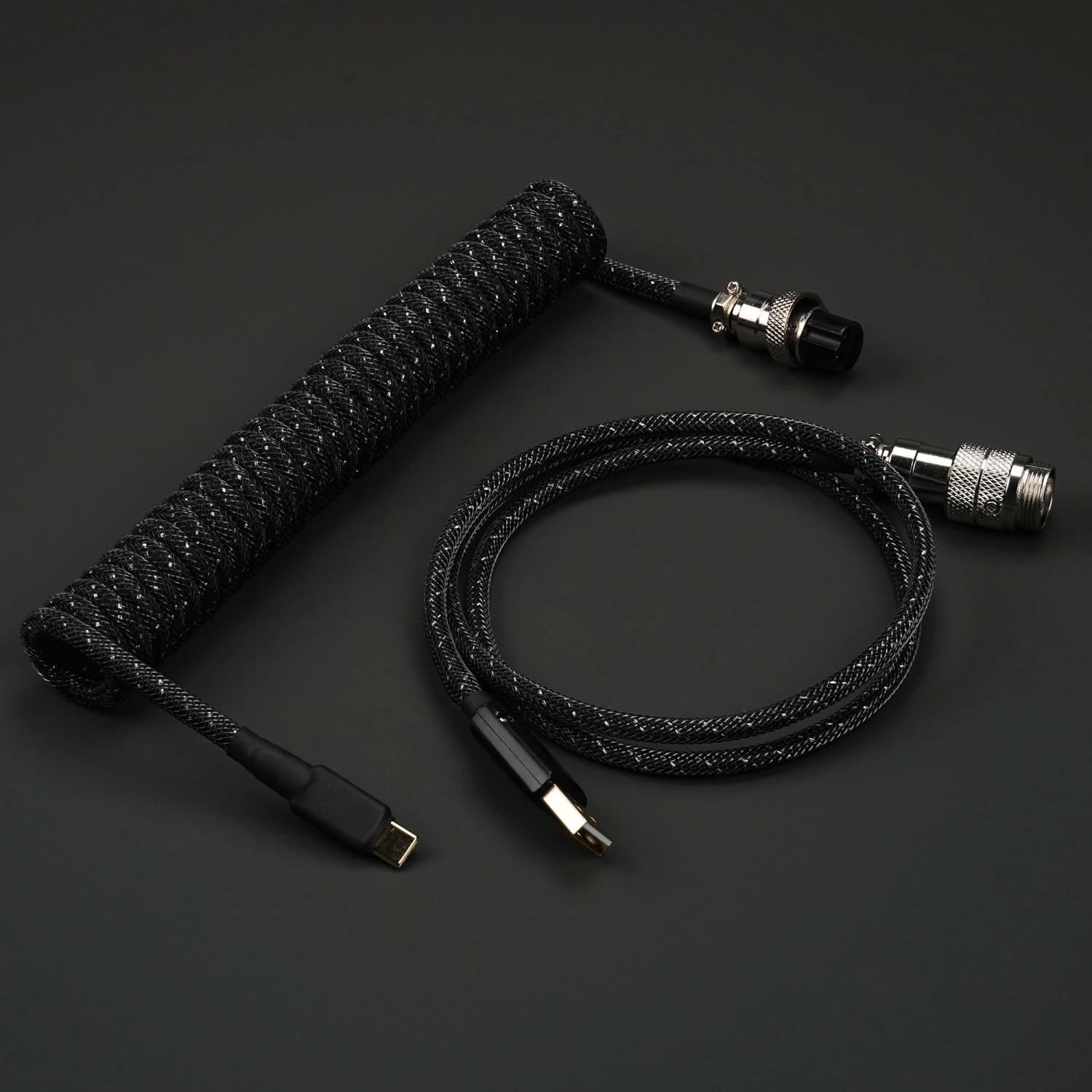 KBDfans Custom Keyboard KBDfans Black Handmade Custom Mechanical Keyboard USB-C Cable 1 KBDfans Custom Keyboard KBDfans Black Handmade Custom Mechanical Keyboard USB-C Cable