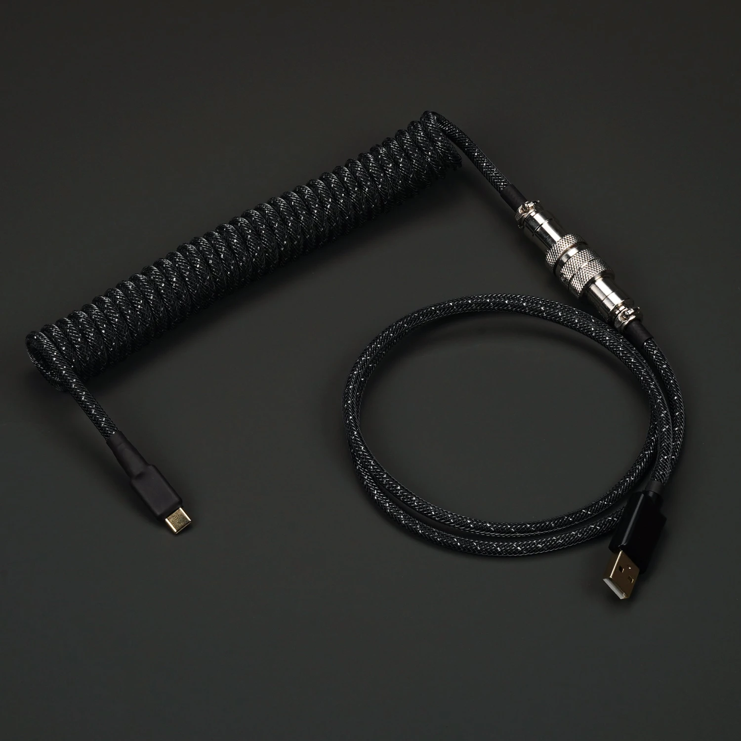 KBDfans Custom Keyboard KBDfans Black Handmade Custom Mechanical Keyboard USB-C Cable 3 KBDfans Custom Keyboard KBDfans Black Handmade Custom Mechanical Keyboard USB-C Cable - Image 3
