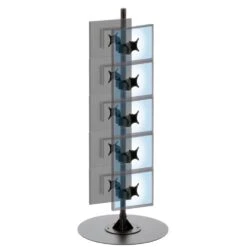 Heavy Duty Monitor Floor Stand - Center Pole -TechCore Sales Store 192center mount floor stand ten monitors 1