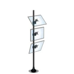 Monitor Pole Stand - Flange 21 Monitor Pole Stand - Flange -TechCore Sales Store 192flange pole mount three monitors 2
