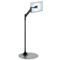 Monitor Floor Stand - Offset Pole -TechCore Sales Store 192offset floor stand pole mount monitor arm top 1