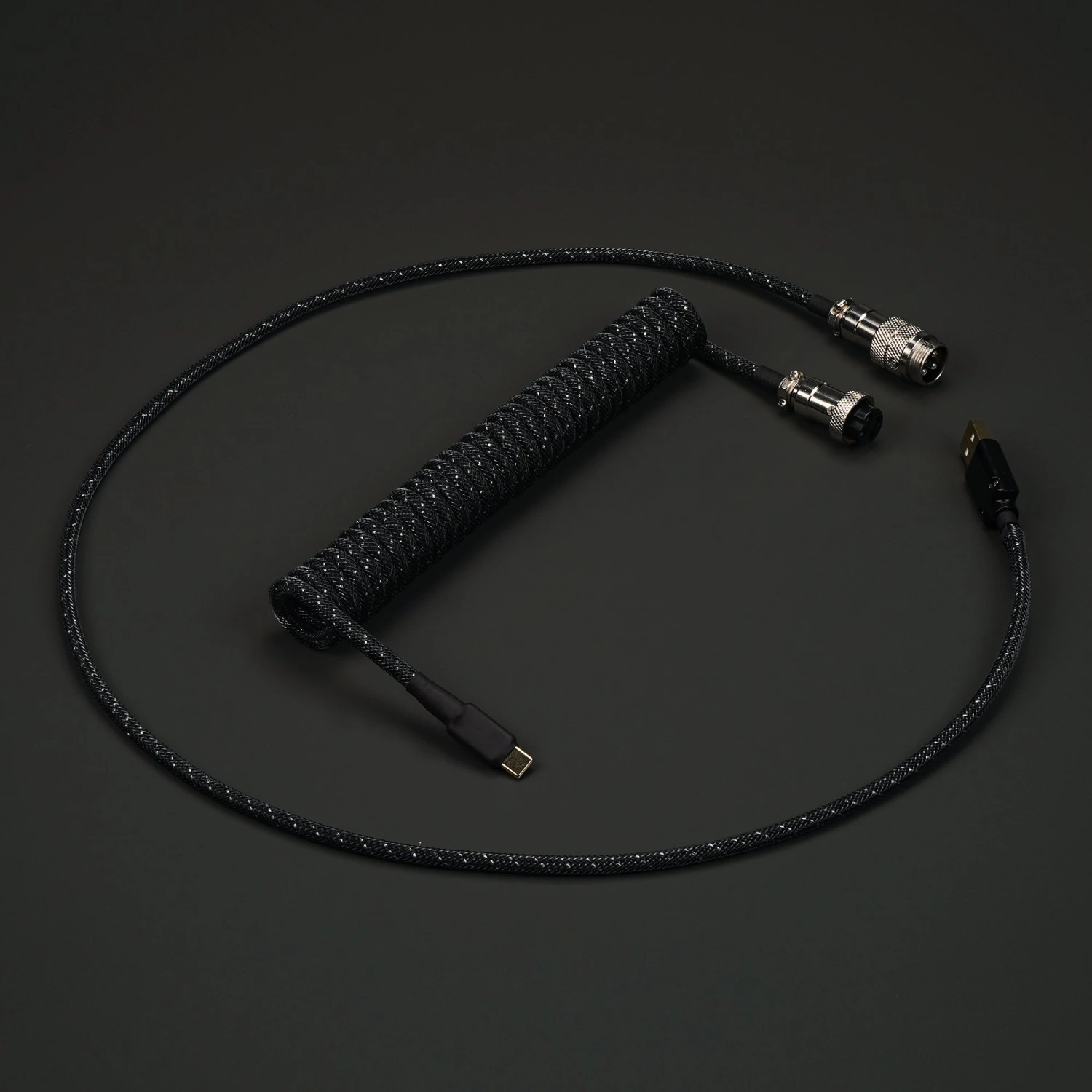 KBDfans Custom Keyboard KBDfans Black Handmade Custom Mechanical Keyboard USB-C Cable 4 KBDfans Custom Keyboard KBDfans Black Handmade Custom Mechanical Keyboard USB-C Cable - Image 4