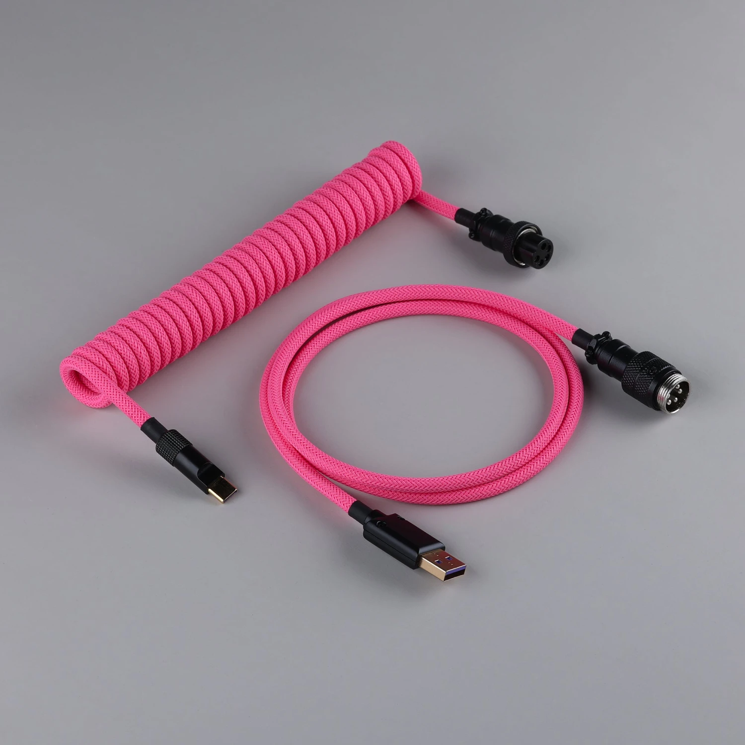 KBDfans Custom Keyboard KBDfans Pink Handmade Custom Mechanical Keyboard USB-C Cable 1 KBDfans Custom Keyboard KBDfans Pink Handmade Custom Mechanical Keyboard USB-C Cable