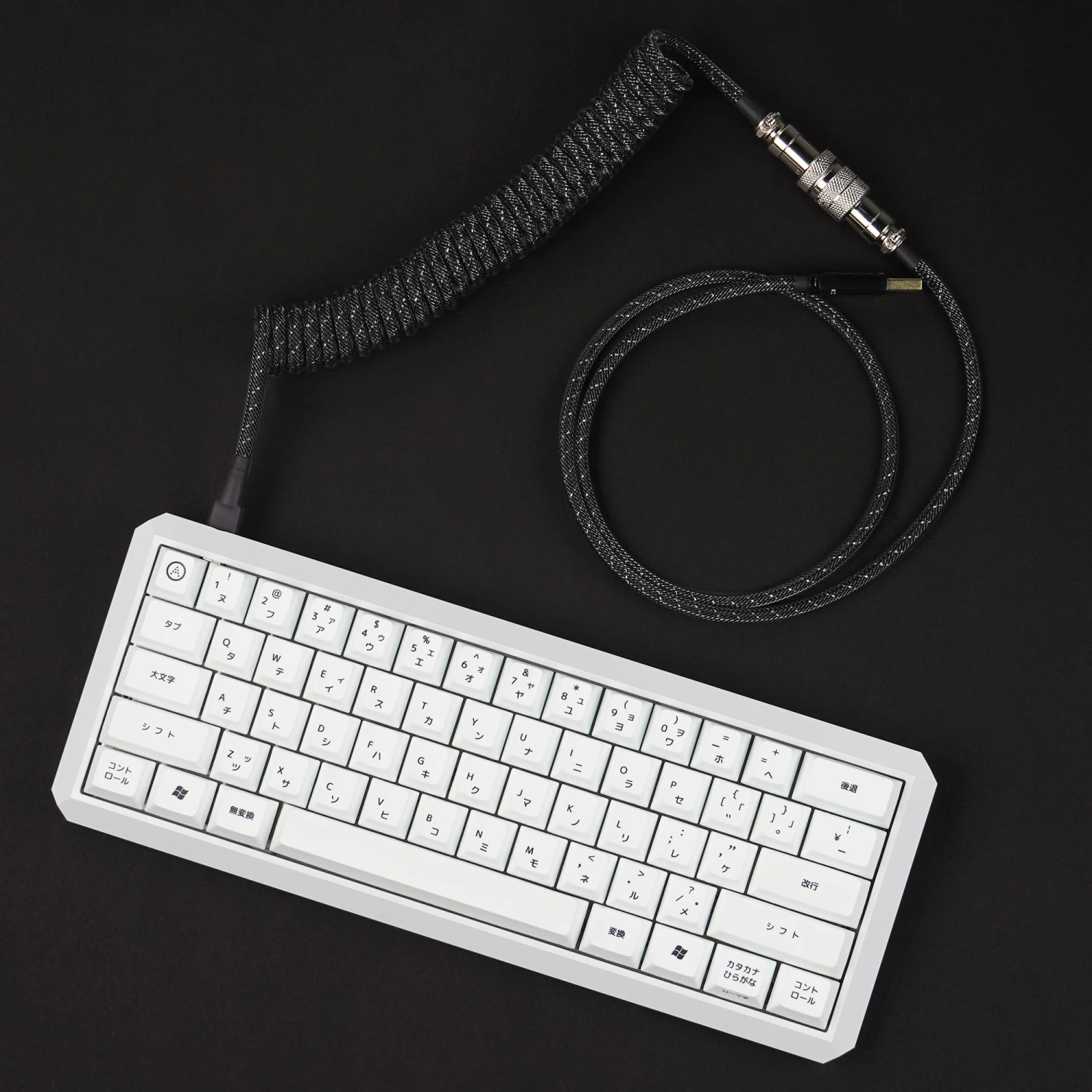 KBDfans Custom Keyboard KBDfans Black Handmade Custom Mechanical Keyboard USB-C Cable 2 KBDfans Custom Keyboard KBDfans Black Handmade Custom Mechanical Keyboard USB-C Cable - Image 2