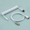 KBDfans Custom Keyboard KBDfans Flash White Handmade Custom Mechanical Keyboard USB-C Cable