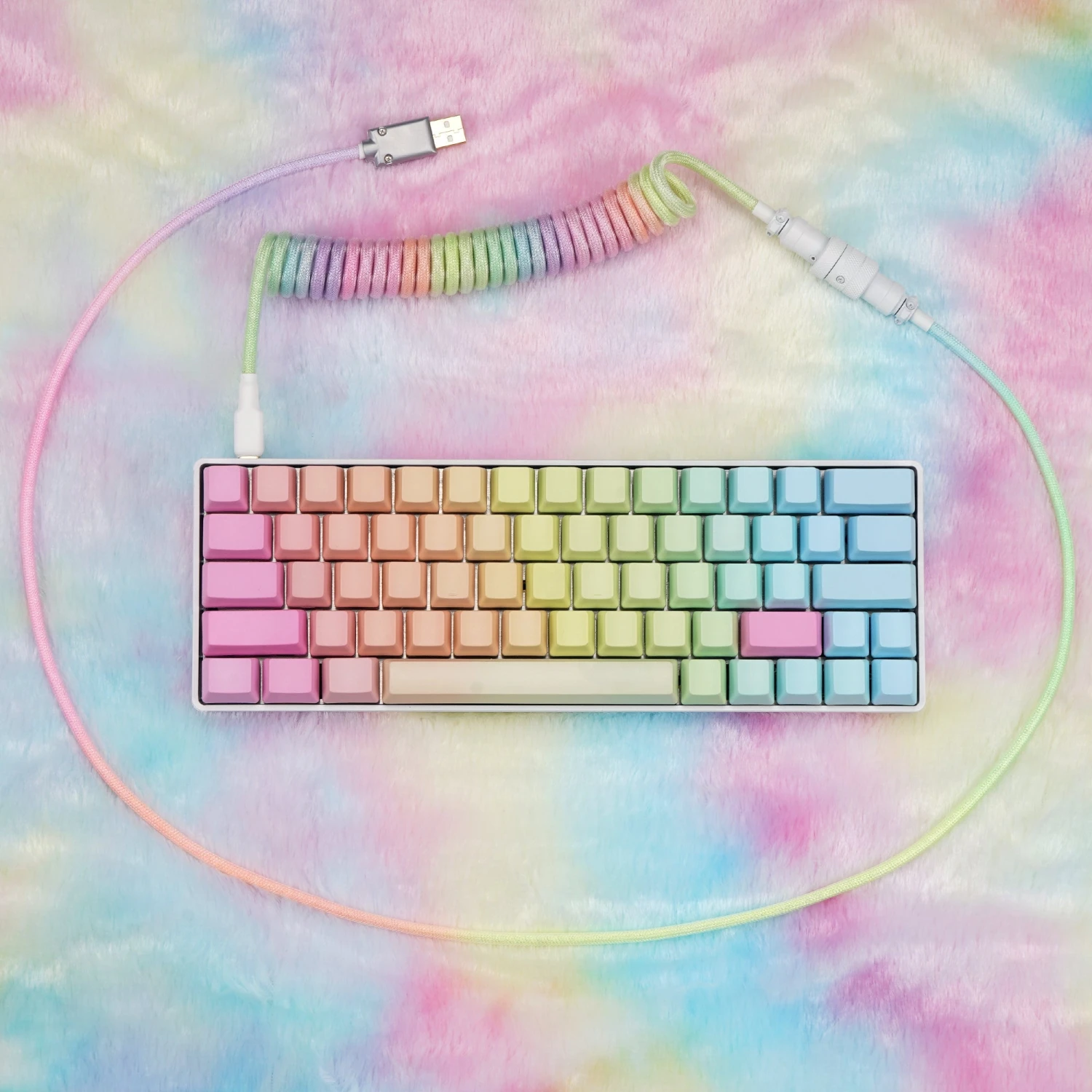 KBDfans Custom Keyboard KBDfans Colorful Handmade Custom Mechanical Keyboard USB-C Cable 5 KBDfans Custom Keyboard KBDfans Colorful Handmade Custom Mechanical Keyboard USB-C Cable - Image 5