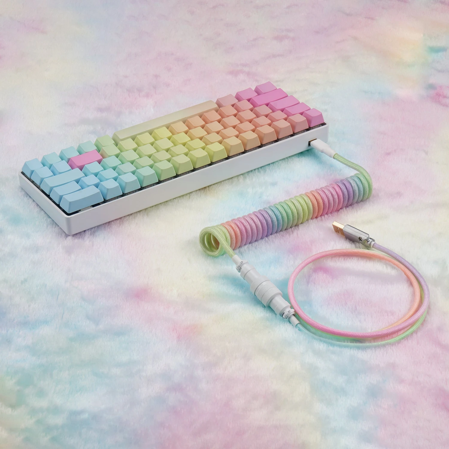 KBDfans Custom Keyboard KBDfans Colorful Handmade Custom Mechanical Keyboard USB-C Cable 3 KBDfans Custom Keyboard KBDfans Colorful Handmade Custom Mechanical Keyboard USB-C Cable - Image 3