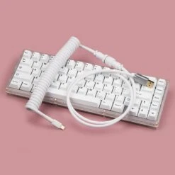 KBDfans Custom Keyboard KBDfans White HANDMADE CUSTOM MECHANICAL KEYBOARD USB-C CABLE -TechCore Sales Store 21 a8209a2e 529b 48f8 9997 b1d79d76ca00