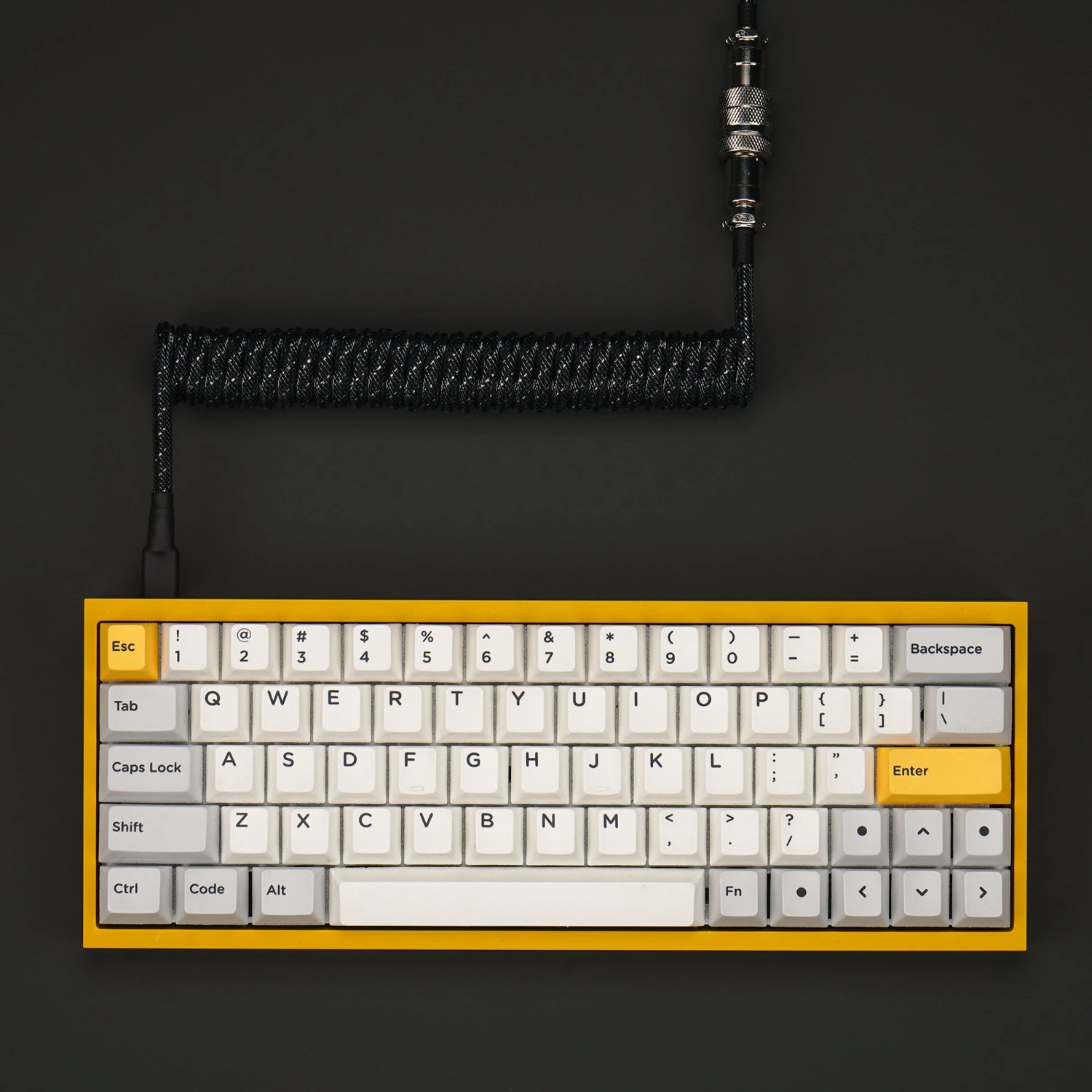 KBDfans Custom Keyboard KBDfans Black Handmade Custom Mechanical Keyboard USB-C Cable 10 KBDfans Custom Keyboard KBDfans Black Handmade Custom Mechanical Keyboard USB-C Cable - Image 10