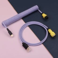 KBDfans Custom Keyboard KBDfans Light Purple Handmade Custom Mechanical Keyboard USB-C Cable