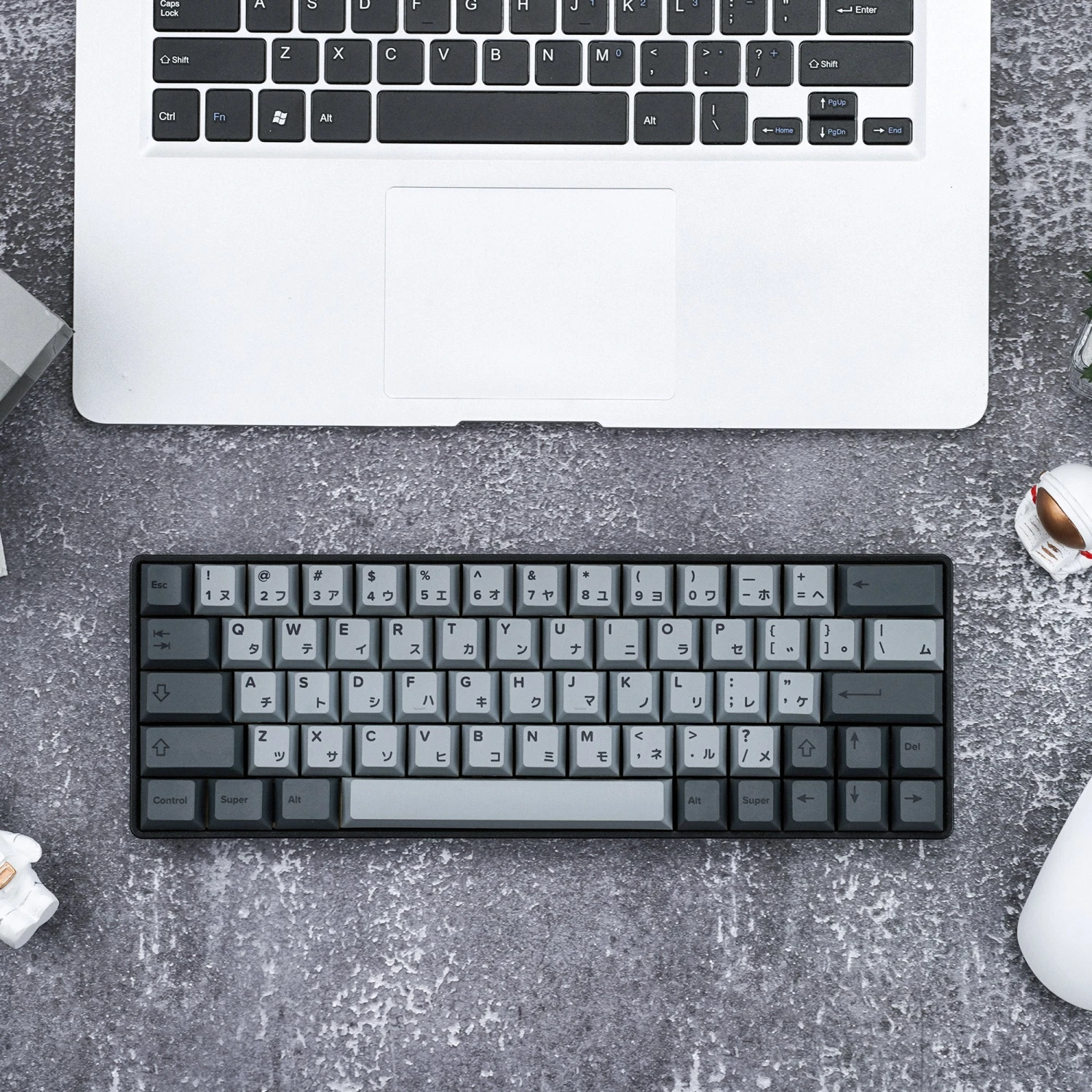 KBDfans Custom Keyboard Cherry Profile CEMENT GREY Japanese PBT DYE-SUB KEYCAPS SET 6 KBDfans Custom Keyboard Cherry Profile CEMENT GREY Japanese PBT DYE-SUB KEYCAPS SET - Image 6