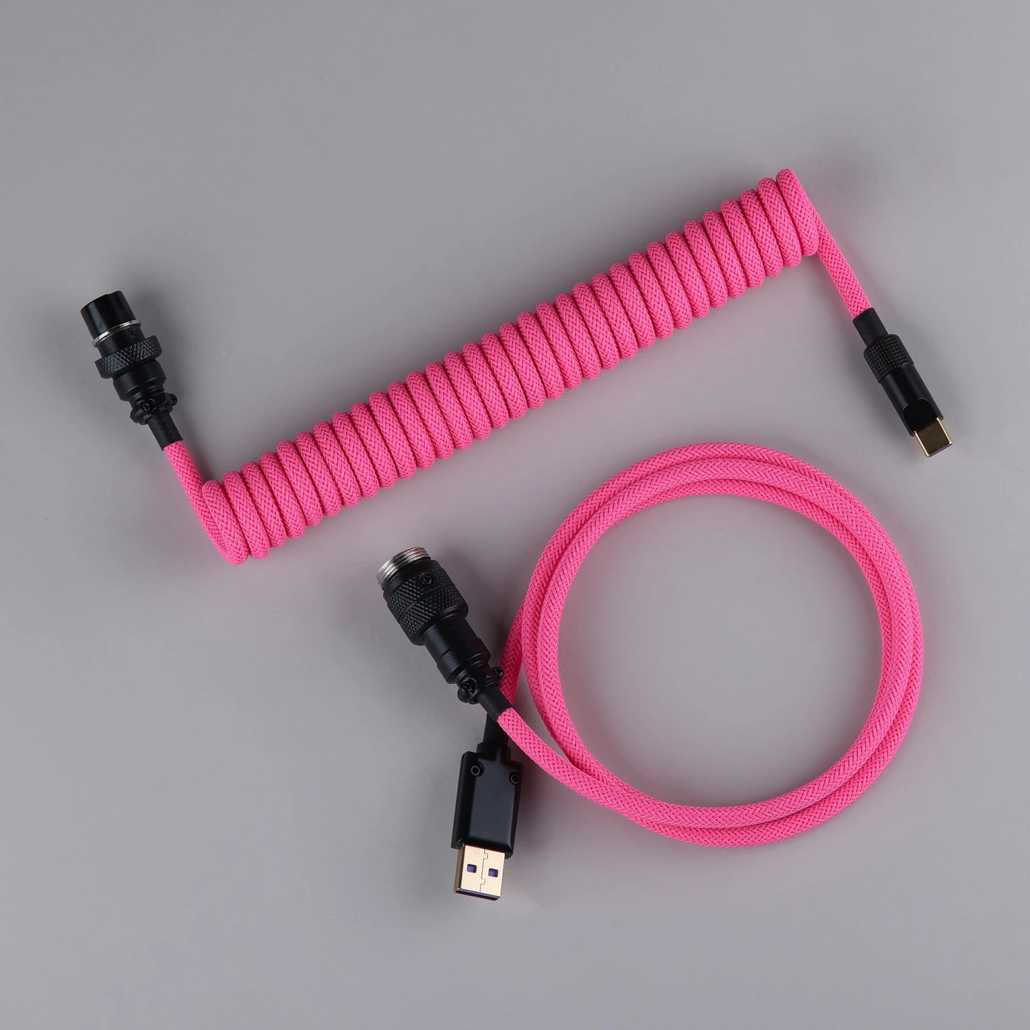 KBDfans Custom Keyboard KBDfans Pink Handmade Custom Mechanical Keyboard USB-C Cable 2 KBDfans Custom Keyboard KBDfans Pink Handmade Custom Mechanical Keyboard USB-C Cable - Image 2