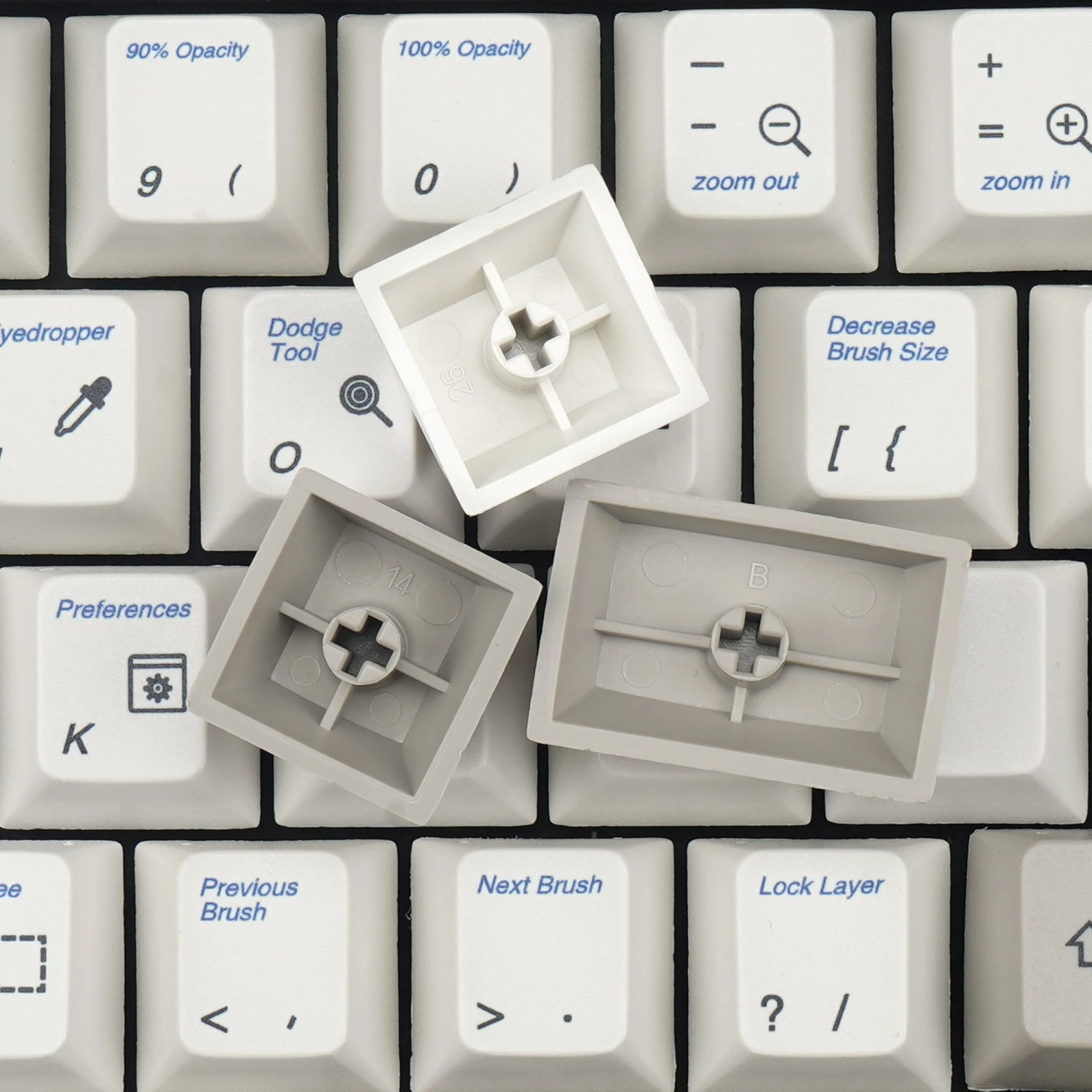 KBDfans Custom Keyboard Enjoypbt Photoshop Dye-sub Keycaps Set 3 KBDfans Custom Keyboard Enjoypbt Photoshop Dye-sub Keycaps Set - Image 3