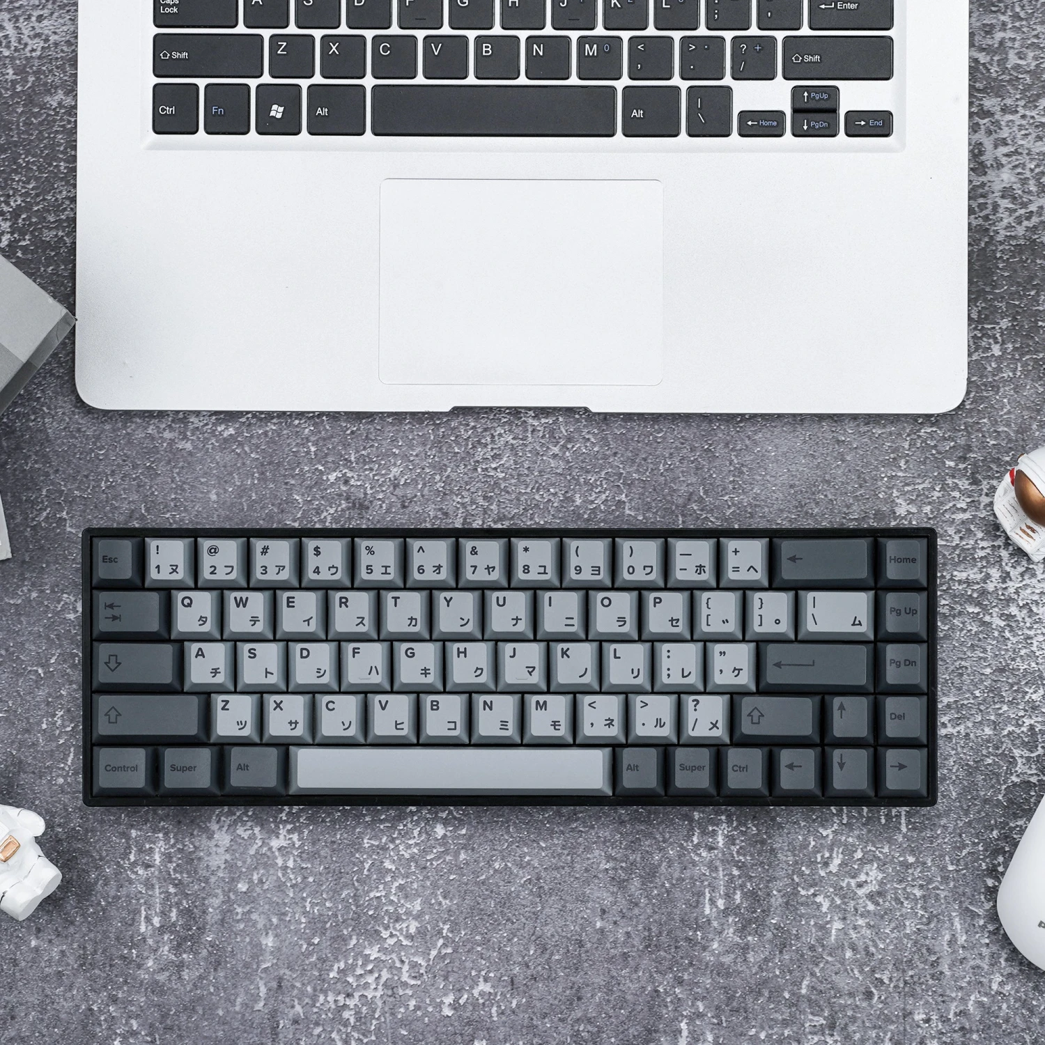 KBDfans Custom Keyboard Cherry Profile CEMENT GREY Japanese PBT DYE-SUB KEYCAPS SET 8 KBDfans Custom Keyboard Cherry Profile CEMENT GREY Japanese PBT DYE-SUB KEYCAPS SET - Image 8