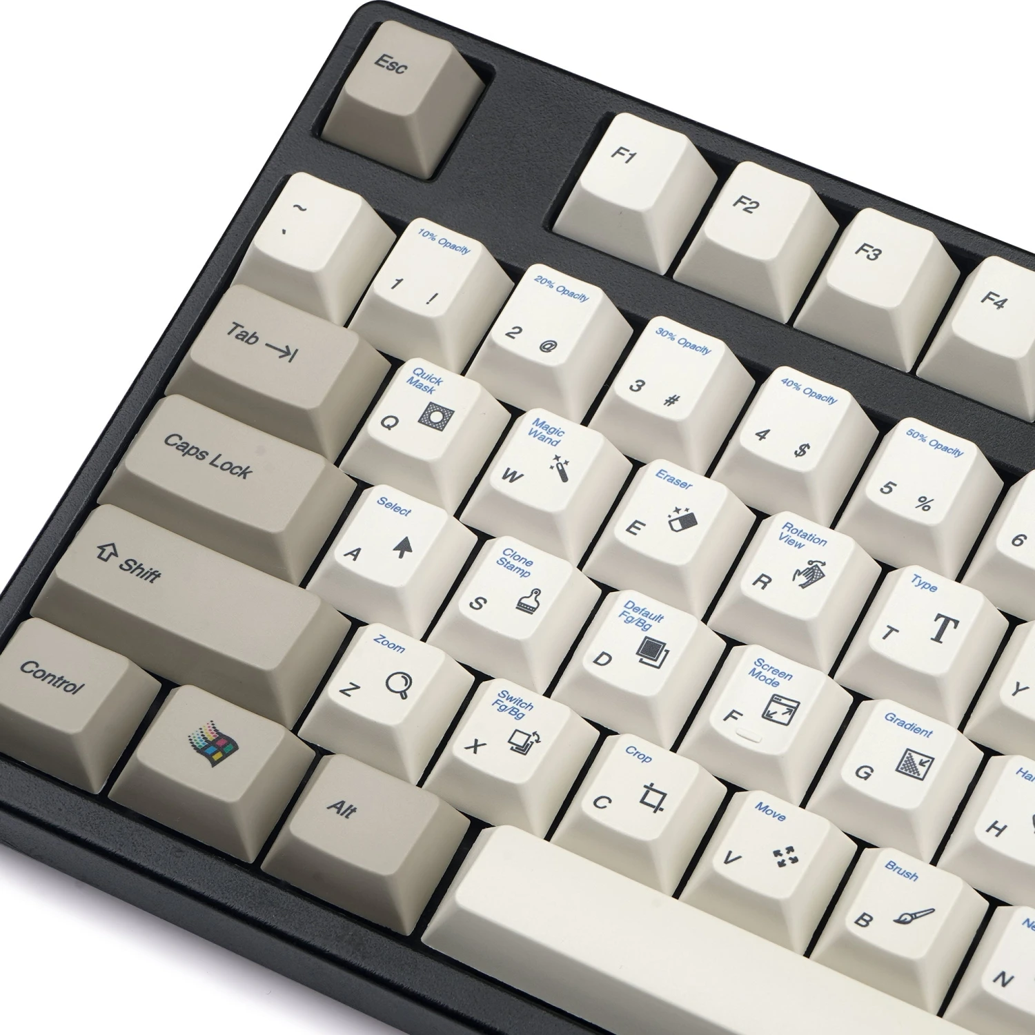 KBDfans Custom Keyboard Enjoypbt Photoshop Dye-sub Keycaps Set 4 KBDfans Custom Keyboard Enjoypbt Photoshop Dye-sub Keycaps Set - Image 4