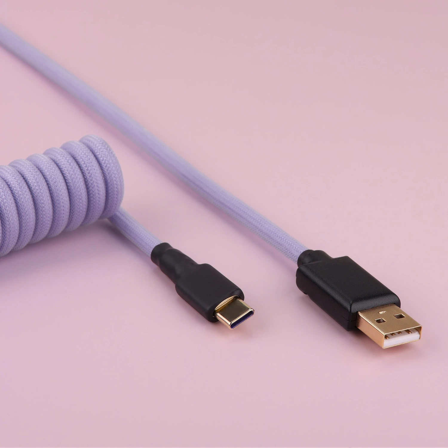 KBDfans Custom Keyboard KBDfans Light Purple Handmade Custom Mechanical Keyboard USB-C Cable 5 KBDfans Custom Keyboard KBDfans Light Purple Handmade Custom Mechanical Keyboard USB-C Cable - Image 5