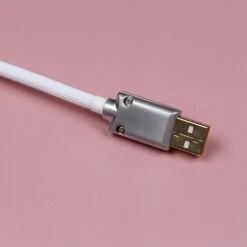 KBDfans Custom Keyboard KBDfans White HANDMADE CUSTOM MECHANICAL KEYBOARD USB-C CABLE -TechCore Sales Store 5 ccd93eb5 0150 482f b2f9 cb4ec49cd519
