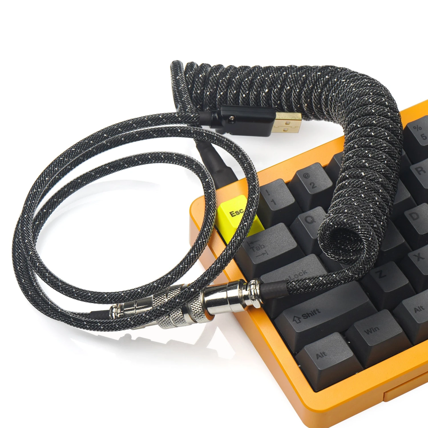 KBDfans Custom Keyboard KBDfans Black Handmade Custom Mechanical Keyboard USB-C Cable 12 KBDfans Custom Keyboard KBDfans Black Handmade Custom Mechanical Keyboard USB-C Cable - Image 12