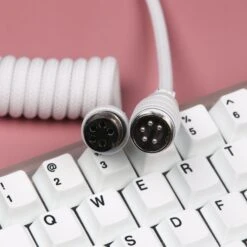 KBDfans Custom Keyboard KBDfans White HANDMADE CUSTOM MECHANICAL KEYBOARD USB-C CABLE -TechCore Sales Store 8 300ea704 737a 4500 8aae 14cfe6d44305