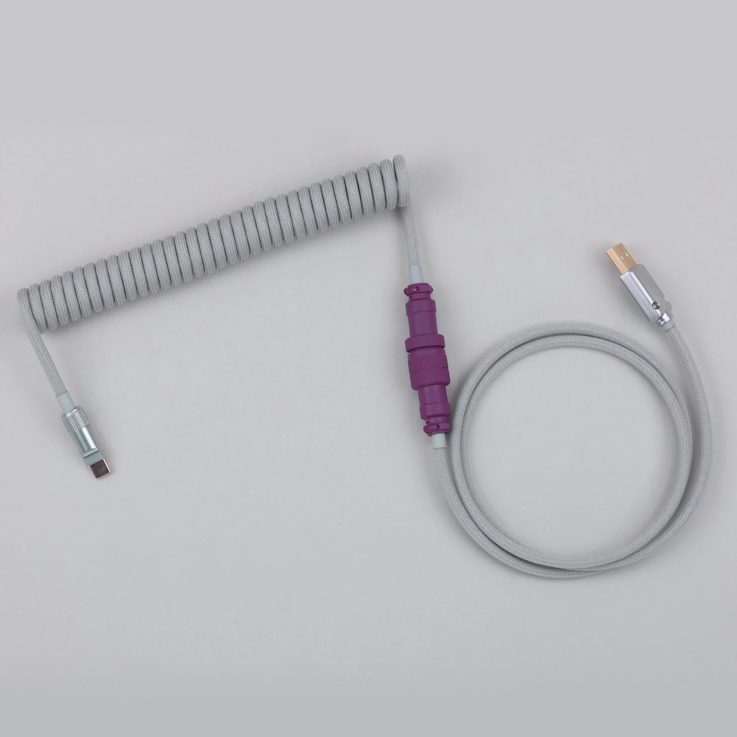 KBDfans Custom Keyboard KBDfans Light Gray Handmade Custom Mechanical Keyboard USB-C Cable 4 KBDfans Custom Keyboard KBDfans Light Gray Handmade Custom Mechanical Keyboard USB-C Cable - Image 4