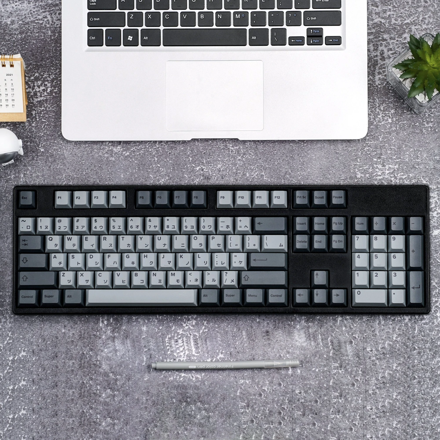 KBDfans Custom Keyboard Cherry Profile CEMENT GREY Japanese PBT DYE-SUB KEYCAPS SET 3 KBDfans Custom Keyboard Cherry Profile CEMENT GREY Japanese PBT DYE-SUB KEYCAPS SET - Image 3