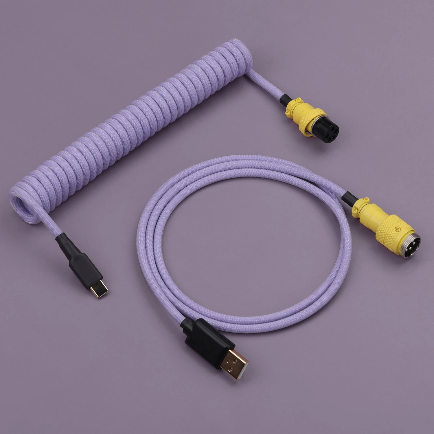 KBDfans Custom Keyboard KBDfans Light Purple Handmade Custom Mechanical Keyboard USB-C Cable 8 KBDfans Custom Keyboard KBDfans Light Purple Handmade Custom Mechanical Keyboard USB-C Cable - Image 8