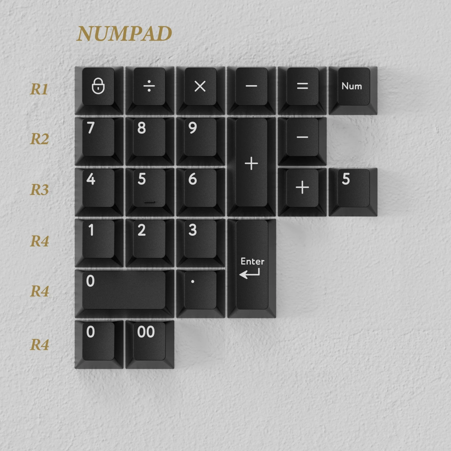 KBDfans Custom Keyboard PBTfans Golden Cyrillic 2 KBDfans Custom Keyboard PBTfans Golden Cyrillic - Image 2