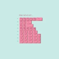 KBDfans Custom Keyboard EPBT Aesthetic -TechCore Sales Store Pink nove kit