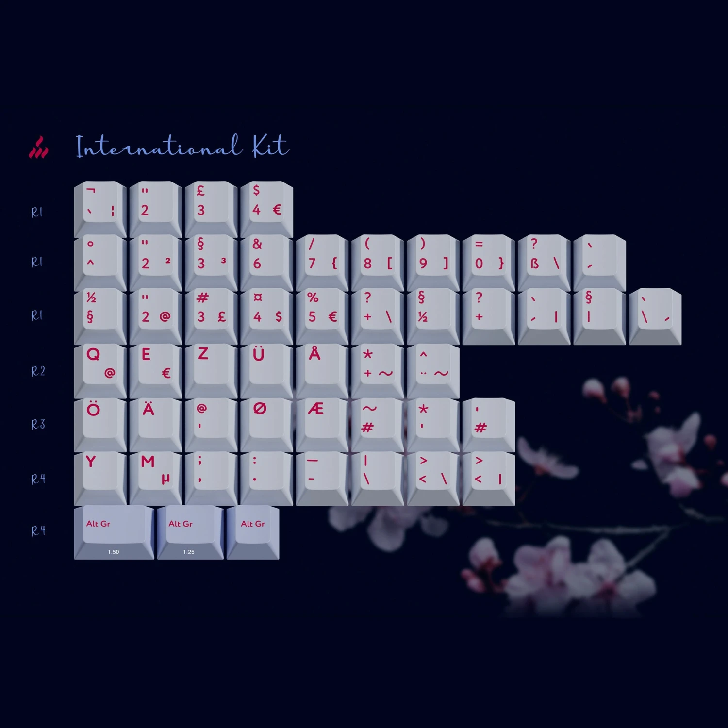 KBDfans Custom Keyboard PBTFans Soul Blossom 4 KBDfans Custom Keyboard PBTFans Soul Blossom - Image 4