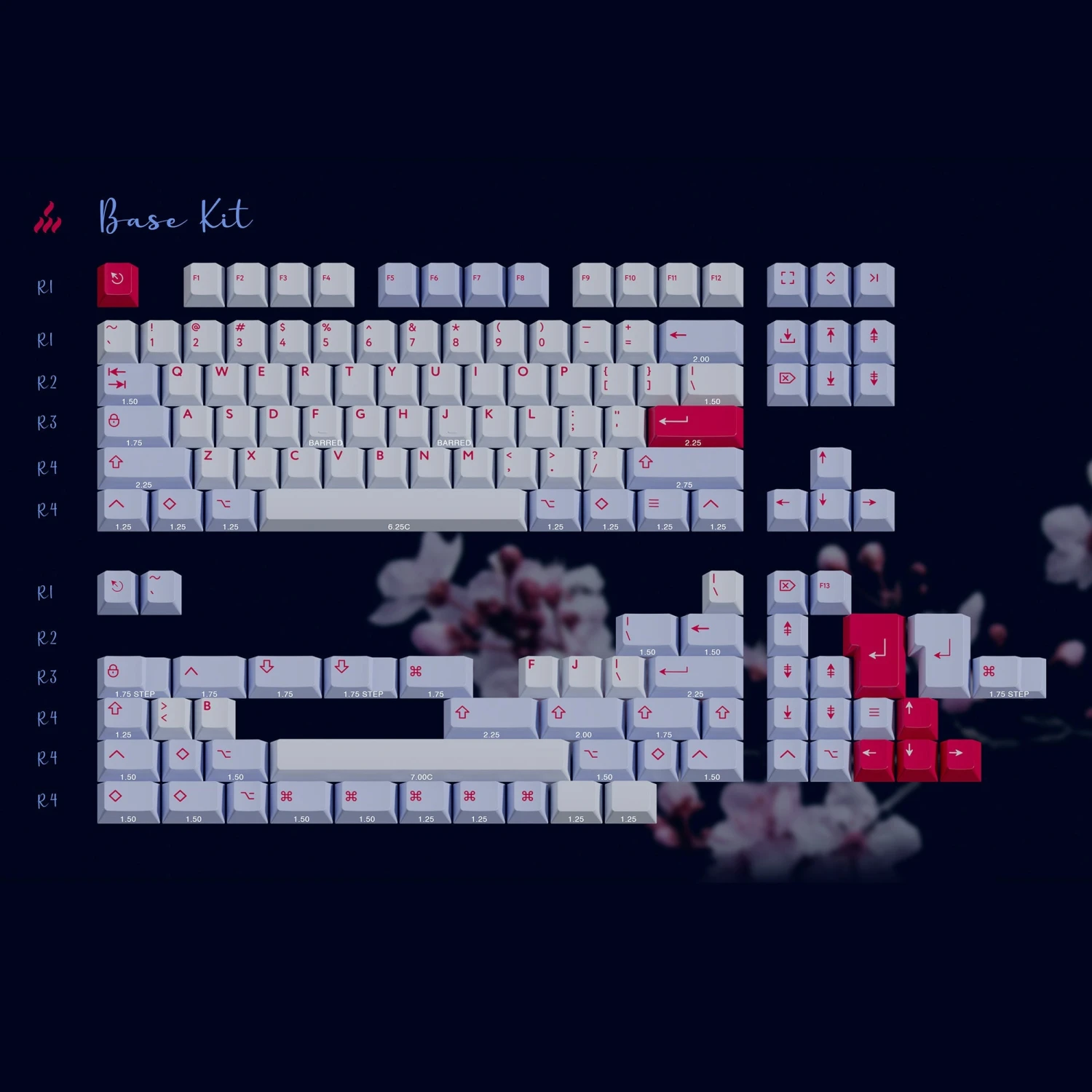 KBDfans Custom Keyboard PBTFans Soul Blossom 1 KBDfans Custom Keyboard PBTFans Soul Blossom