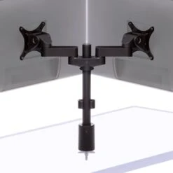 Back To Back Dual Monitor Countertop Mount - POS15 -TechCore Sales Store back to back pos monitors rear iso