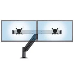 CMD2018 Dual Monitor Arm -TechCore Sales Store cmd2018kit top view dual monitor beam lifting arm max inward swivel