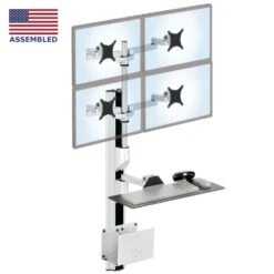 EC-TRACK Combo 3 Wall Mounted Workstation