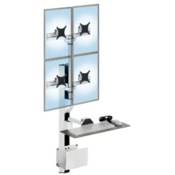 EC-TRACK Combo 3 Wall Mounted Workstation 16 EC-TRACK Combo 3 Wall Mounted Workstation -TechCore Sales Store combo3 wall track mount quad monitor portrait keyboard tray cpu holder