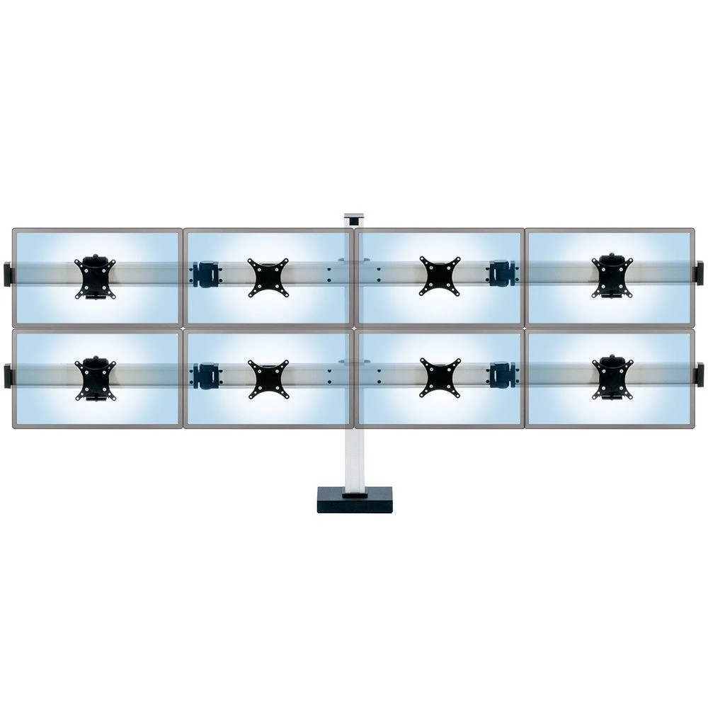 Connect-44 Dual Tier Eight Monitor Stand 2 Connect-44 Dual Tier Eight Monitor Stand - Image 2