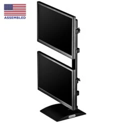 DS9109D Dual Computer Monitor Stand -TechCore Sales Store ds9109d dual monitor stand front iso 1