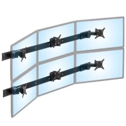 Extended Articulating Display Mounts For ViewTrack™ -TechCore Sales Store hvt art ext extended articulating monitor positioner 6 monitors arc
