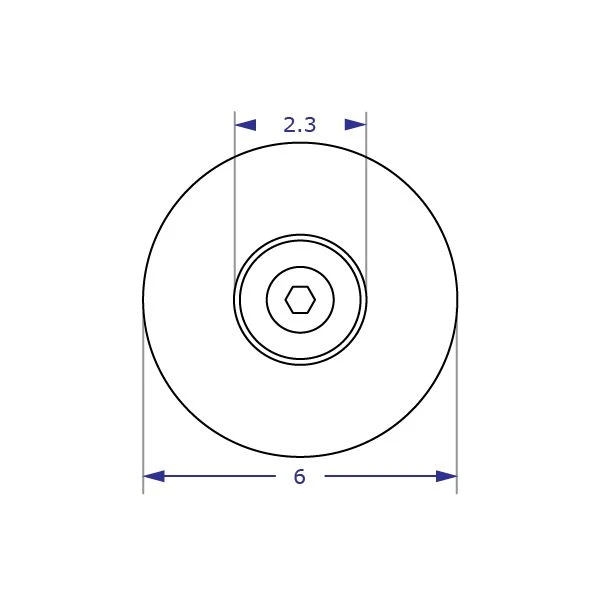 Mounting Kit G: Heavy Duty Thru Desk Mounting Kit 5 Mounting Kit G: Heavy Duty Thru Desk Mounting Kit - Image 5