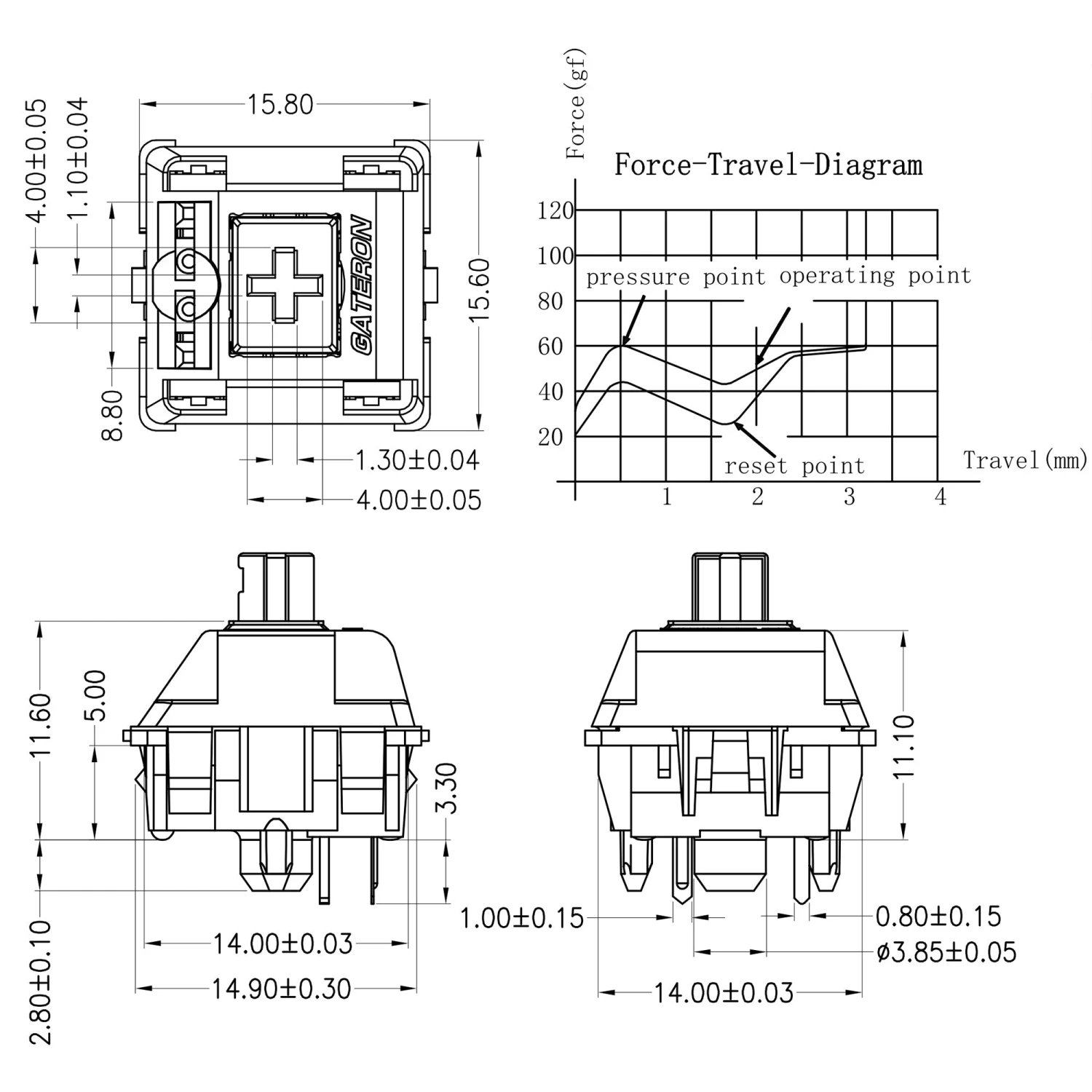KBDfans Custom Keyboard Gateron Blizzard Tactile Switches 7 KBDfans Custom Keyboard Gateron Blizzard Tactile Switches - Image 7