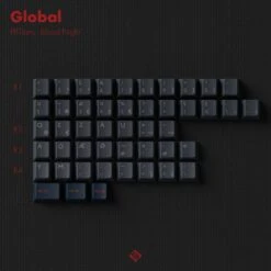 KBDfans Custom Keyboard PBTfans Blood Night -TechCore Sales Store layout 5 International