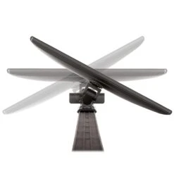 LeverLift Height Adjustable Articulating Monitor Mount -TechCore Sales Store leverlift articulating monitor swivel top view black 3