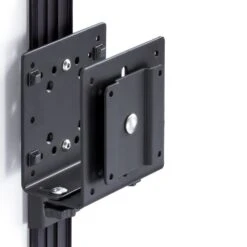 LeverLift Motion Hyper-Adjustable Workstation 38 LeverLift Motion Hyper-Adjustable Workstation -TechCore Sales Store leverlift p regular thin client cpu holder sliding rotating 75mm vesa black isometric view