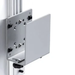 LeverLift Motion Hyper-Adjustable Workstation 36 LeverLift Motion Hyper-Adjustable Workstation -TechCore Sales Store leverlift regular thin client cpu holder plain front gray isometric view