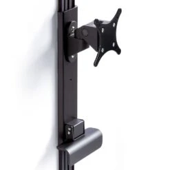 LeverLift Height Adjustable Articulating Monitor Mount -TechCore Sales Store leverlift slider articulating black 1