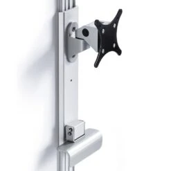 LeverLift Height Adjustable Articulating Monitor Mount -TechCore Sales Store leverlift slider articulating silver