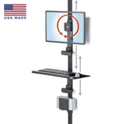 LeverLift Snap Economical Height Adjustable Workstation