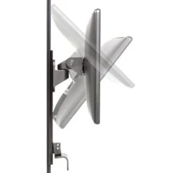 LeverLift Touch Adjustable Tablet Wall Mount -TechCore Sales Store leverlift touch articulating monitor tilt slider black profile view