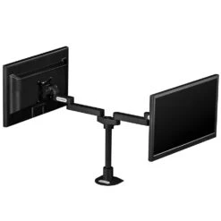 LS1512D Dual Monitor Stand 31 LS1512D Dual Monitor Stand -TechCore Sales Store ls1512d dual monitor stand arms extended screens facing opposite directions black